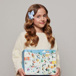 Christmas Advent Calendar with Hair clips, Girls advent calendar, advent calendar, countdown Christmas calendar, advent calendar drawer