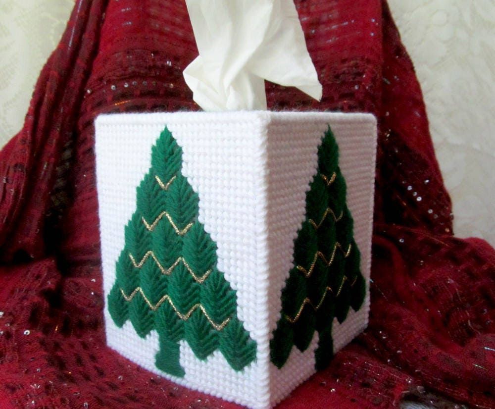 Christmas Tissue Box Cover Kleenex Cover Tissue Box Holder Etsy