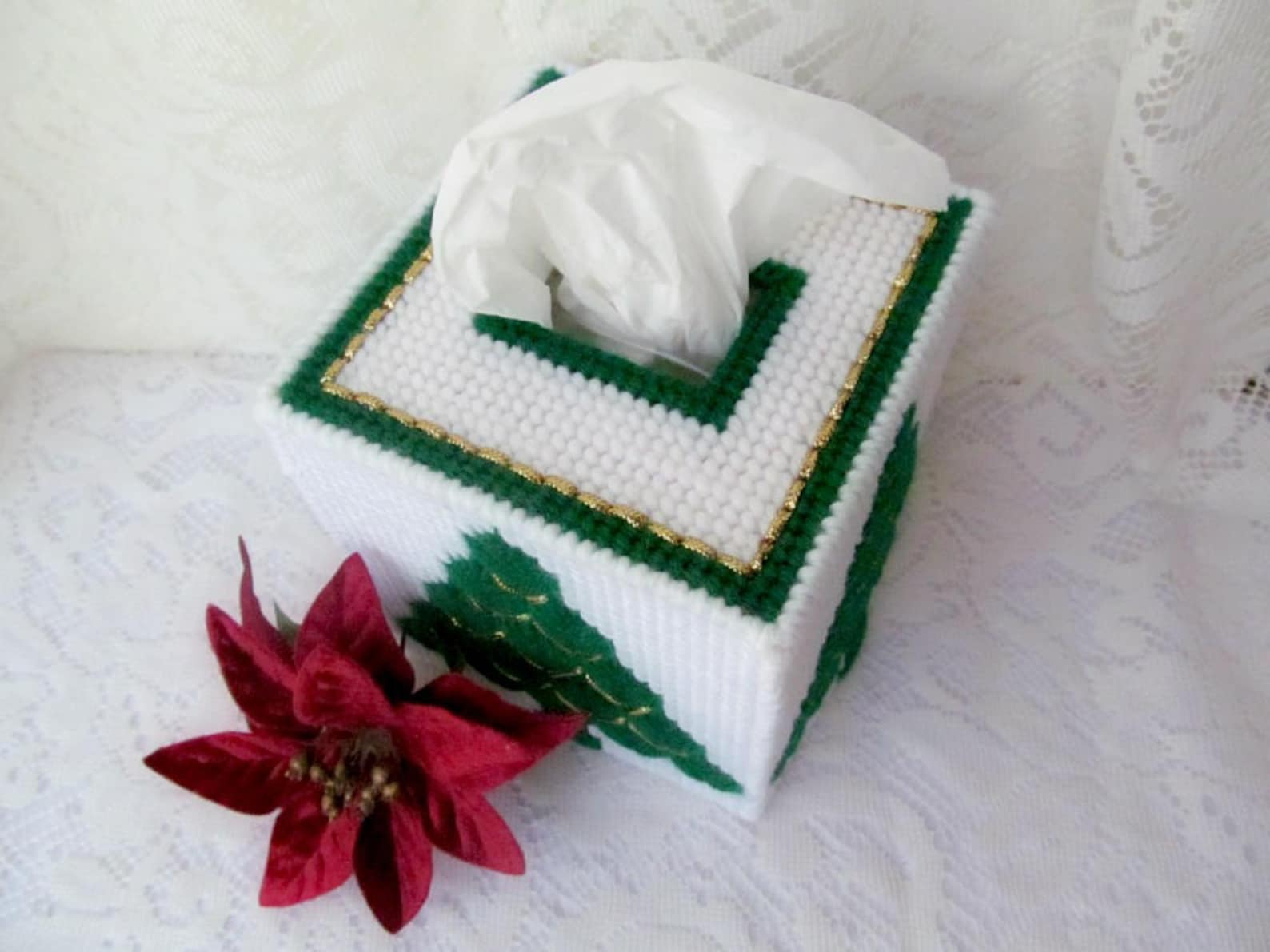 Christmas Tissue Box Cover Kleenex Cover Tissue Box Holder Etsy