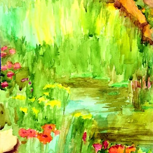 print of poppies at the arboretum