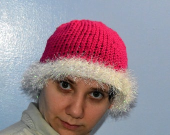 opal and fusia boa hat