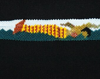 orange tailed mermaid bracelet