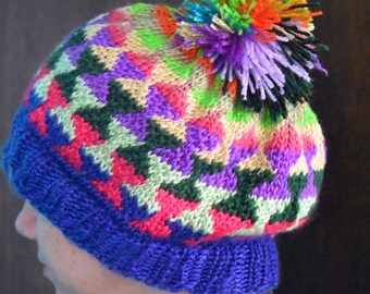 wild fair isle slouch hat