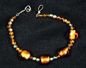 topaz foil bracelet