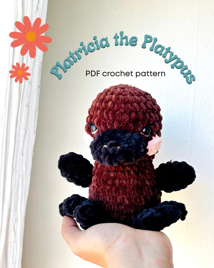 30 Perry the Platypus Crochet Patterns for Fans of Agent P, Amigurumi, and Giftable Makes 33 Platricia the Platypus Crochet Plush Amigurumi Pattern