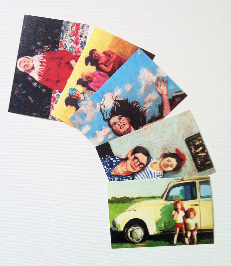set of 13 printed postcards 4x6 inch card-paper goods Printed on a fine quality 250 gram paper