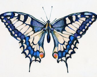 Papilio Schmetterling-Original Gemälde -Acrylmalerei auf Leinwand