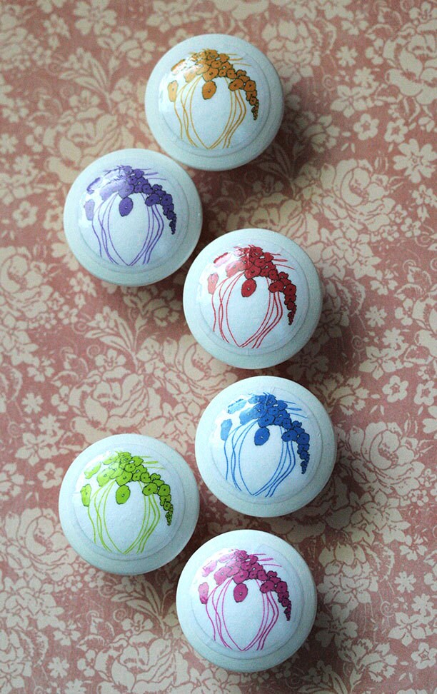 Door Pulls Flowers Nouveau Etsy