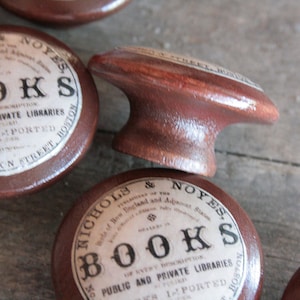 Vintage Knobs The Books Door Pull in Brown image 1