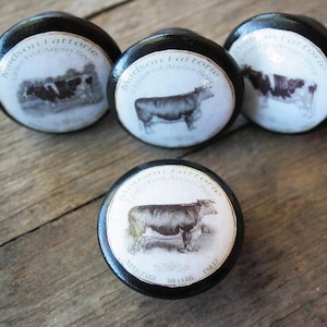 Farmhouse Knobs, Madson Ranch, Wooden door pulls, 4 designs to choose from