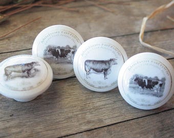 Wooden door pulls, Farmhouse Style, Madson Ranch, 4pc set