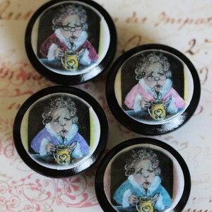 Drawer knob - Myrtles Morning Coffee 4 colors to choose from