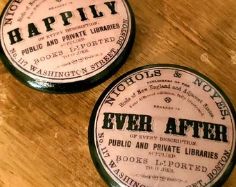 Drawer pull, Wooden knob, Once Upon A Time, Happly Ever After