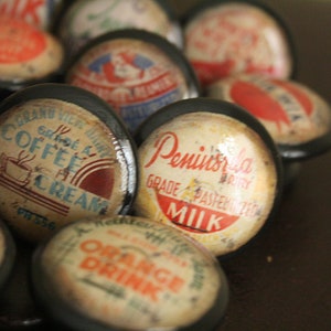 Vintage Knobs Old Fashion Milk Tops