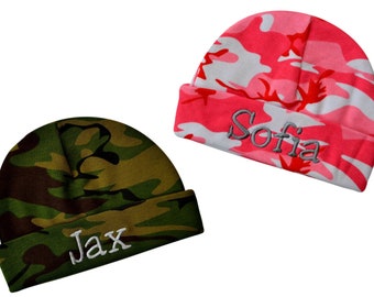camouflage baby hat