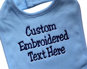 BABY SHOWER GIFT *MORE COLOURS* PERSONALISED BABY GIFT PERSONALISED BIB
