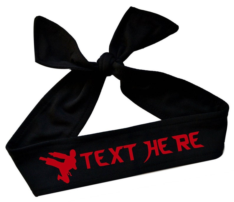 Martial Arts Personalized Custom Tie Back Headband with Etsy