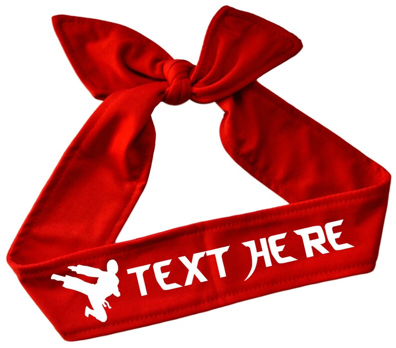 Martial Arts Personalized Custom Tie Back Headband with Etsy