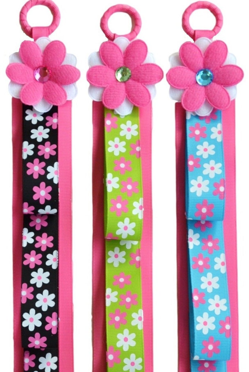 HEADBAND HOLDER Wall Hanging Display Funky Flowers Ribbon and Etsy
