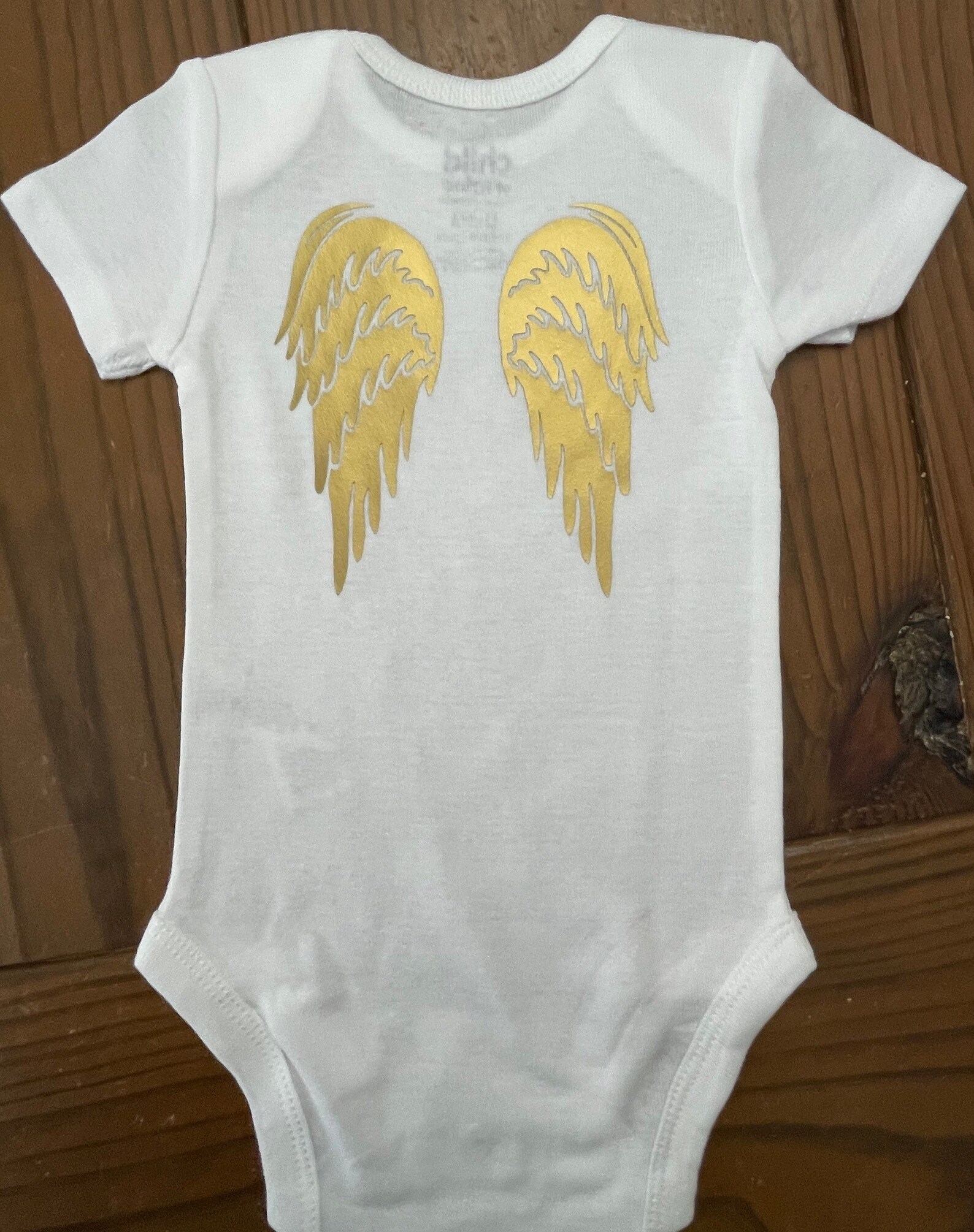 Angel Wings Baby Onesies Catholic Onesies Baptism Baby Shower Etsy