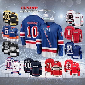Maillot De Hockey Sur Glace Personnalisé - Concevez Votre Shirt De