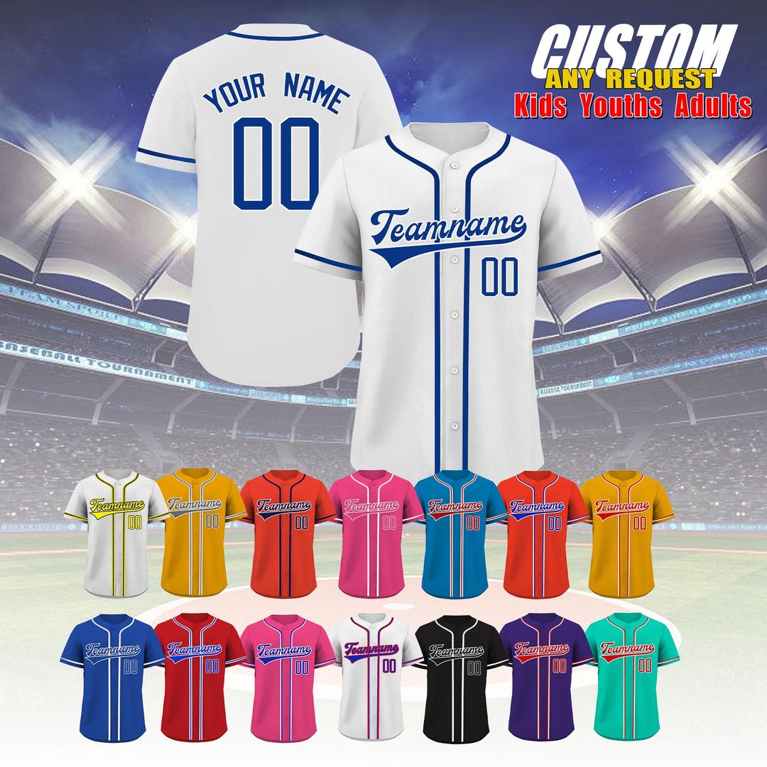 Custom Baseball Jersey For Men Women Youth Baseball Uniform