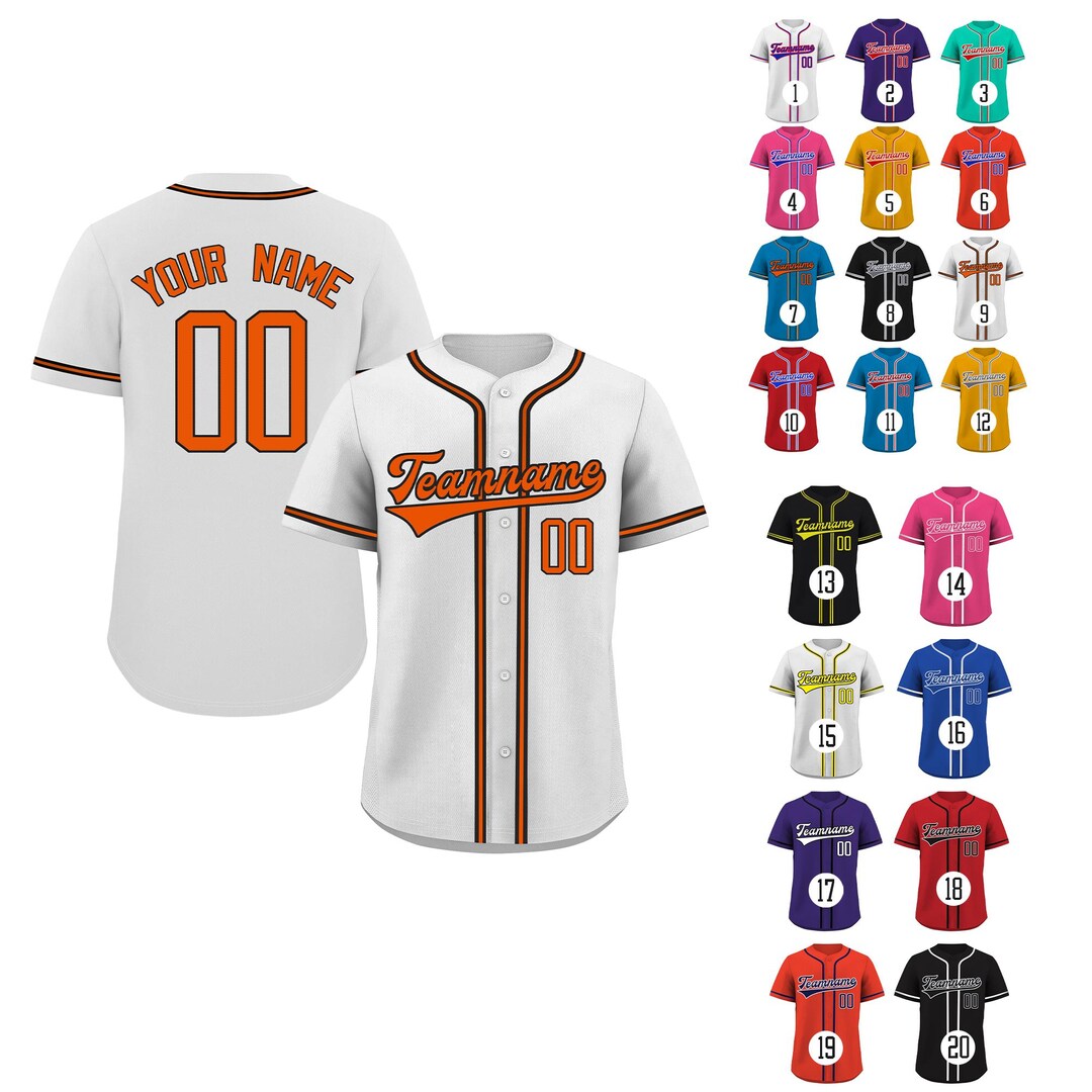 Personalisiertes Baseball Trikot - Mit Teamname & Nummer 17 Für Herren & Damen