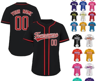 Customized Baseball Jersey ,Stitched Personalized Number name Logo,Sports Shirt, Wedding Jersey,Graduation Gift for Adult Men Women Team kid