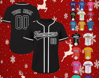 Camiseta de béisbol personalizada, camiseta de softbol cosida con nombre y número personalizados, camiseta de niño callejero, camiseta de novio de boda, regalos de Navidad para hombres, mujeres, niños pequeños