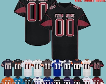 Camiseta de fútbol personalizada con tu nombre cosido e impreso, uniforme deportivo de equipo para hombres, mujeres, adultos, fanáticos, niños pequeños, jóvenes, regalo de Año Nuevo