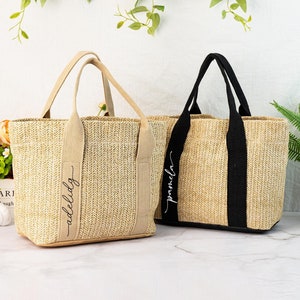 Custom Beach Bag Personalized,Burlap Tote Bag,Custom Straw Bags,Bridal Shower Bag,Wedding Gift,Beach Bag Bachelorette,Bridesmaid Proposal