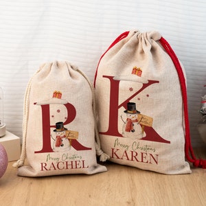 Kid's Christmas Toy Sack,Christmas Santa Sack,Personalised Christmas Sack,Christmas Eve Bag,Christmas Present Gift Bag,Family Christmas Gift