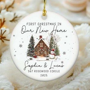 Custom New Home Ornament 2025,Our New Home Ornament 2025,New House Christmas Ornament,Housewarming Gift,First Home Christmas Ornament
