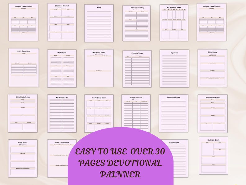 Devotional Planner Printable | Daily Faith Journal | Christian Prayer ...