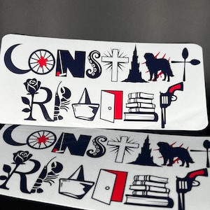 konstanter Leser Auto und Laptop luftdichter wasserdichter Aufkleber (Stephen König)