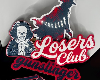 IT x The Dark Tower: themed book stickers
