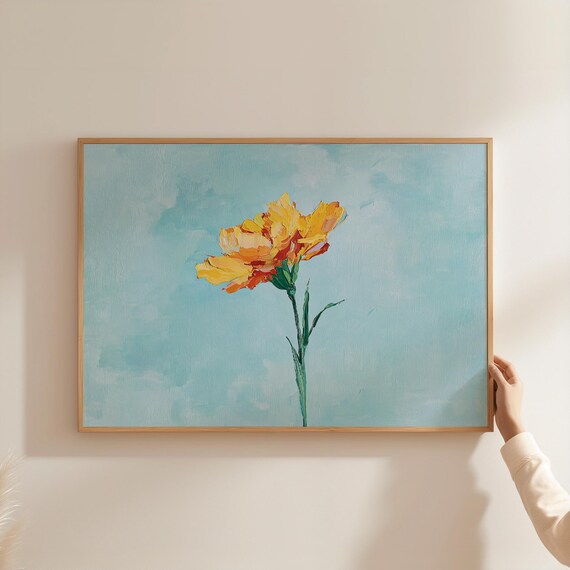 抽象的な植物の油彩画 【公式通販】