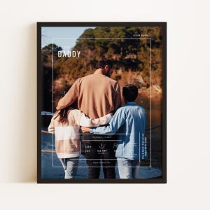 Presente personalizado moderno para o pai, presentes para novos pais, presente para o marido, presente de Natal para ele, presente de aniversário para o pai, presente para o dia dos pais, presente sentimental