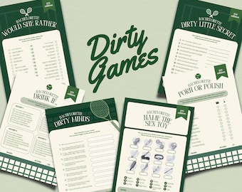 Tennis Padel Sports Club Bachelorette Printable Games Dirty Drinking Game Hen Do Night Bachelorette Game Download Canva Digital Template