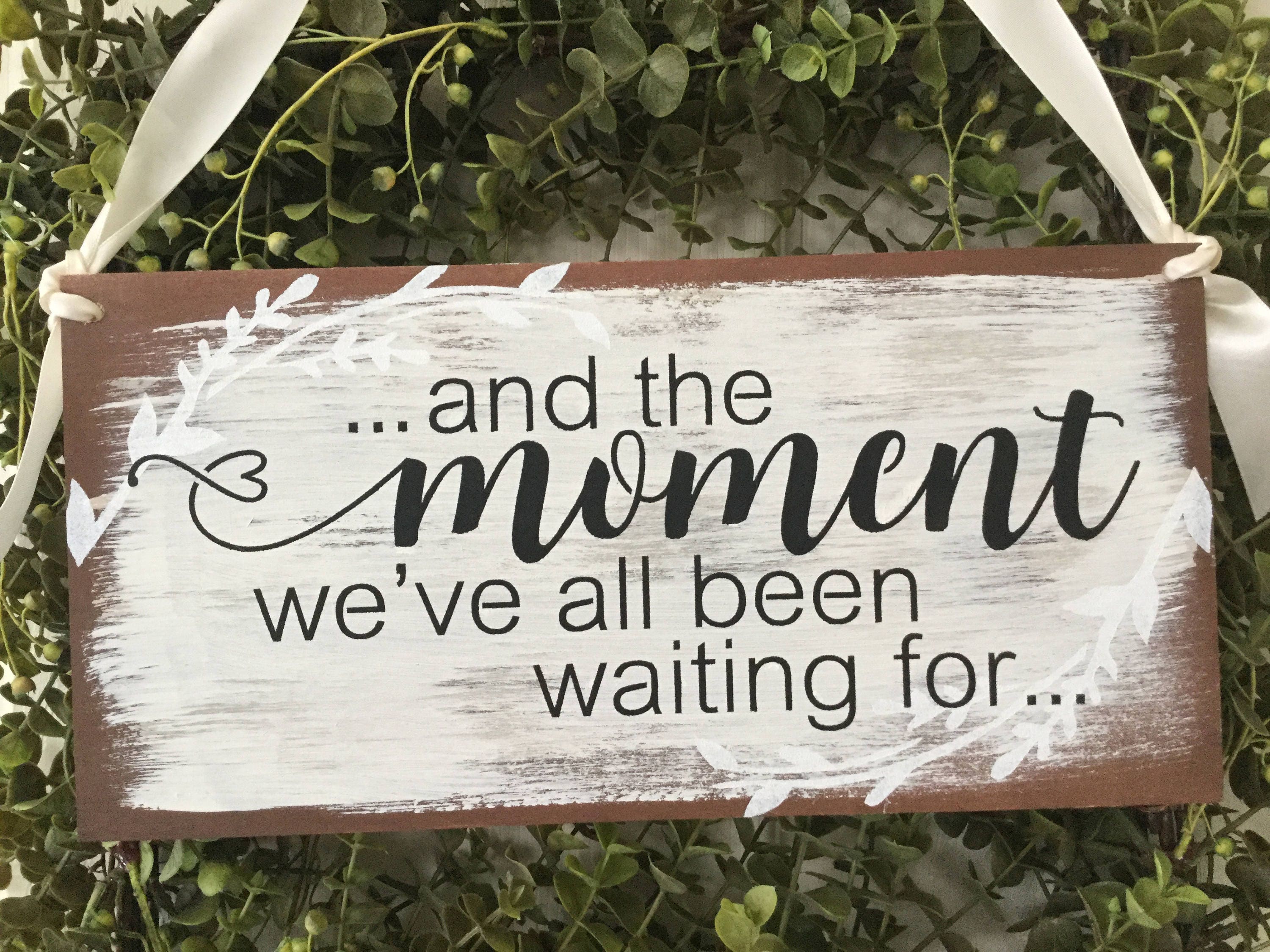 Ring bearer signand the Moment we've all been Etsy