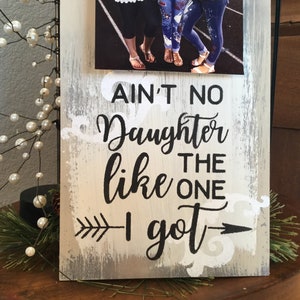 Daughter gift hand painted picture frame