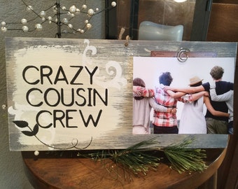 Cousin picture frame, funny gift for cousins, gift from cousin