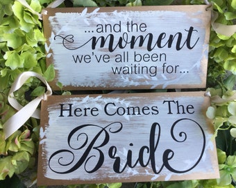 Ring bearer sign set of 2