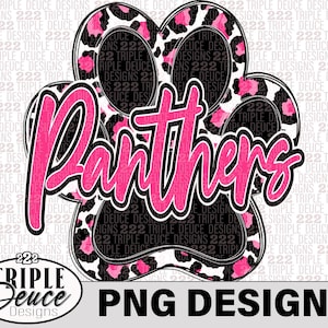 Panthers Breast Cancer Awareness PNG Design