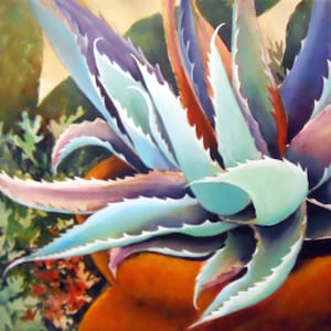 Agave Wall Art |Succulent Matte Wall Art | Cacti Wall Art |  Original Art Print | Southwest Wall Art | Southwest Decor | Arizona Wall Art |