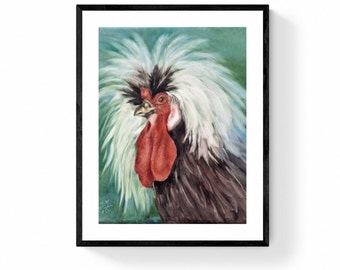 Rooster Wall Decor | Rooster Art | Farmhouse Wall Decor | Country Art | Roosters | Barn Animal | Chicken | Chicken Art | Chicken Wall Art