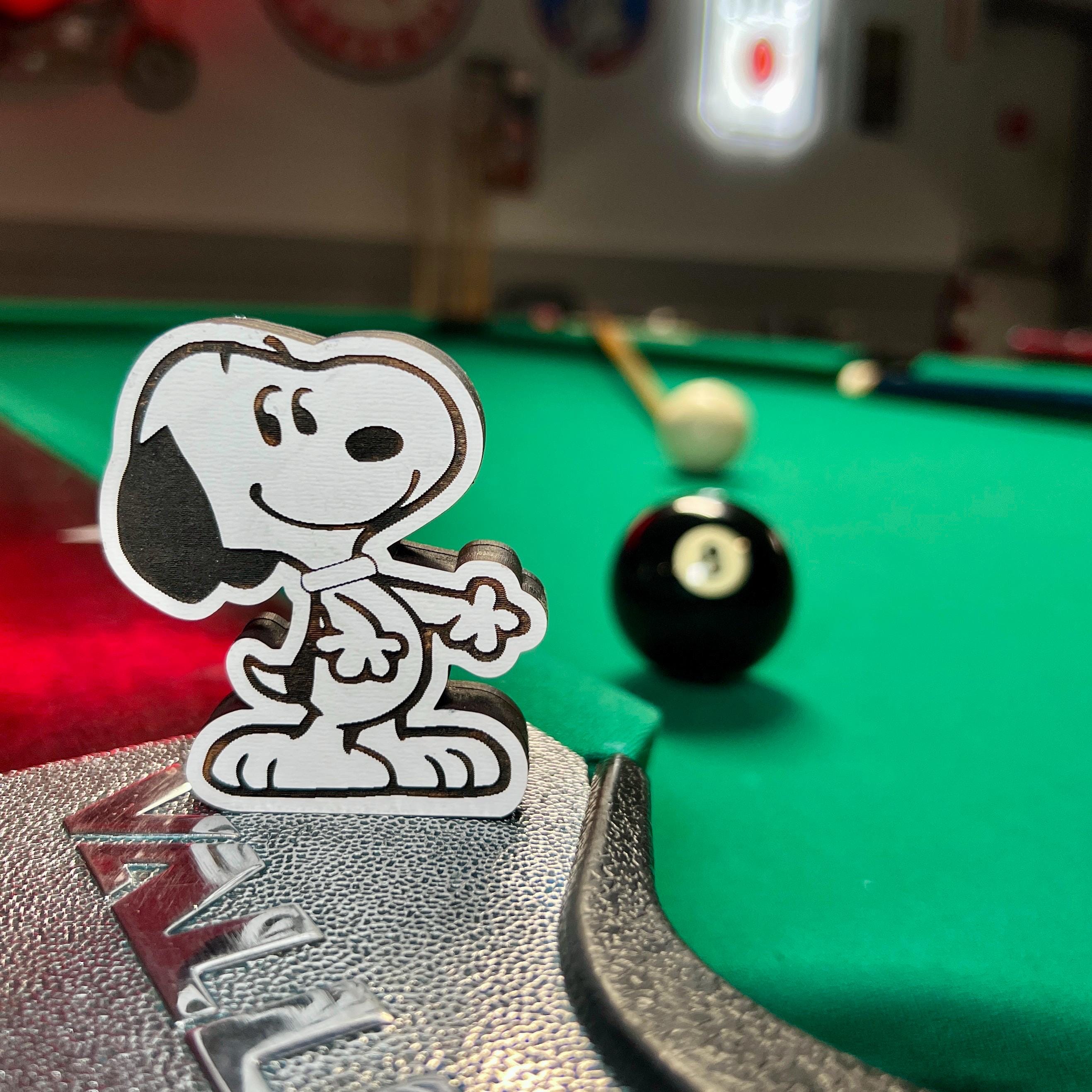 8 Ball Pocket Marker, Snoopy; APA, Mark Your Pocket, Billiard Gift
