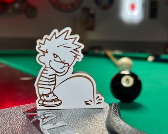 8 Ball Pocket Marker, Calvin; APA, Mark Your Pocket, Billiard Gift, Laser Engraved APA Pool Accessory