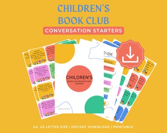 Flash Cards voor kinderboekenclubs: gespreksstarters en -activiteiten (afdrukbare pdf)