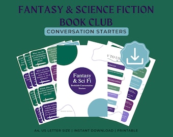 Fantasy Sci-Fi Book Club Gespreksstarters: 36 prompts (digitale pdf-download)